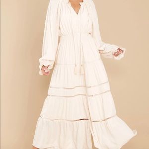 Ivory boho maxi dress